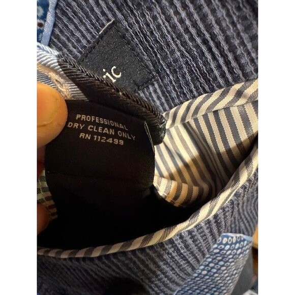 Tailorbyrd Mens Blazer Sport Coat Blue‎ Stripe Stretch Seersucker Elbow 38S - Picture 11 of 16